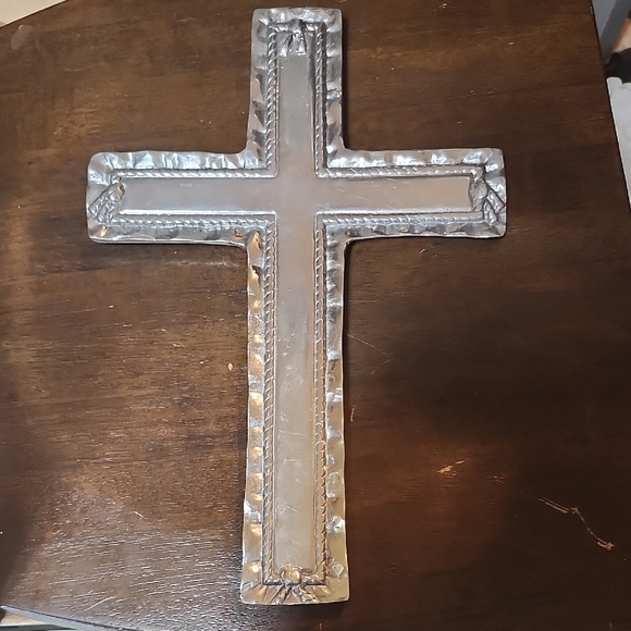 Other - Silver and Gray Wall Cross Decor
